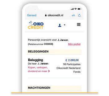 App voorbeeld Mijn Oiko